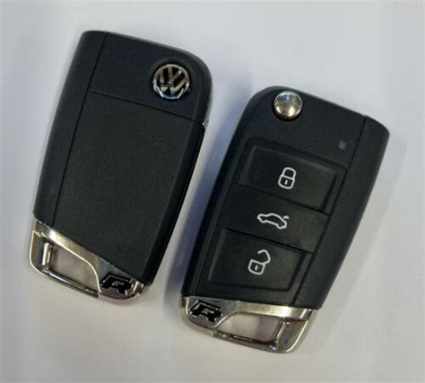 VOLKSWAGEN 3 BUTTON REMOTE FLIP KEY FOB GOLF R TESTED LOOK 5G0 959 752