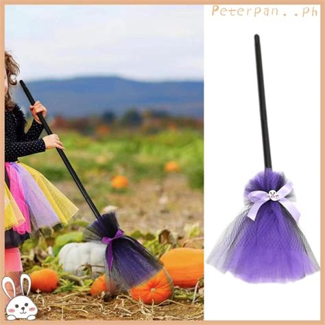 PP Halloween Witch Broomstick Witch Broom Plastic Retractable Witch ...