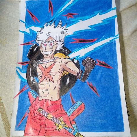 Luffy gear 5 fan art | Fan art, Demores