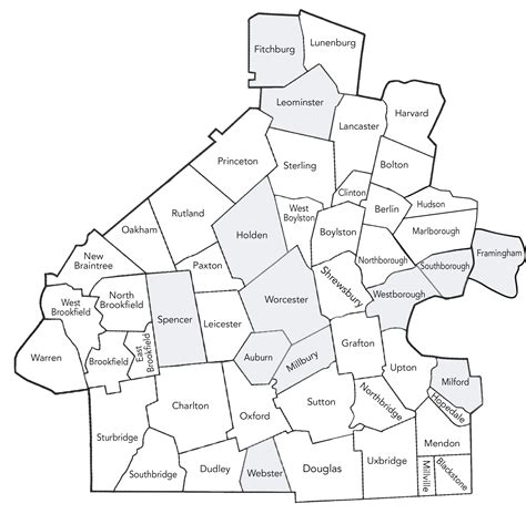 Towns In Worcester County