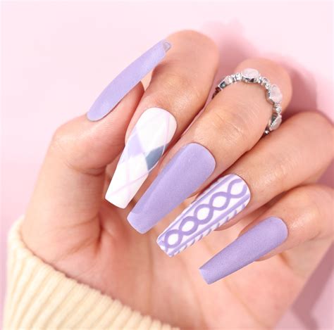 Cute Purple Nails Designs