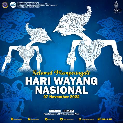 Selamat Memperingati Hari Wayang Nasional November Upbu