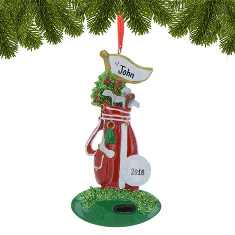 Personalized Golf Ornament Golfer Christmas Ornament Custom Etsy