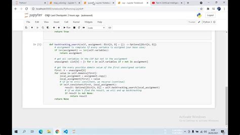 Constraint Satisfaction Problem Csp In Python Youtube