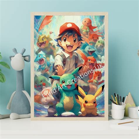 Pokemon Poster Digital Print Pokemon Wall Art Nursery Wall - Etsy