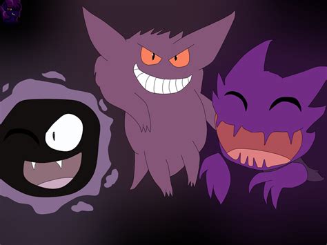 Gastly Haunter And Gengar Wallpaper By Murderthewolf On Deviantart