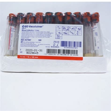 7 5ml BD Vacutainer Blood Collection Tubes With Clot Activator