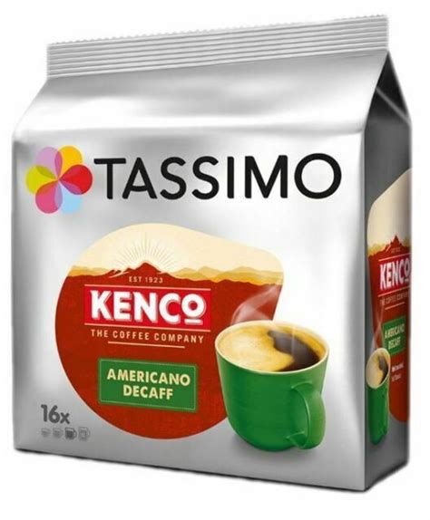 Tassimo 4041303 Kenco Americano Decaffeinated Coffee Pods 65g 16