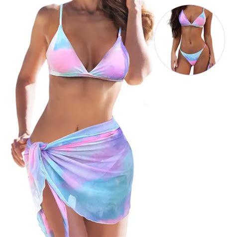 Traje De Baño Para Dama 3 Piezas Bikini Sexy Para Mujer MercadoLibre