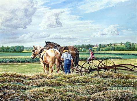 Helping Dad Painting By Roger Witmer Fine Art America