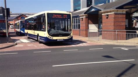 Hulleys Of Baslow Optare Tempo Leaving Sheffield Interchange Youtube