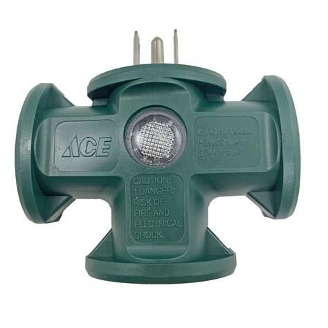 Ace Grounded 3 Outlets Adapter 1 Pk Ace Hardware