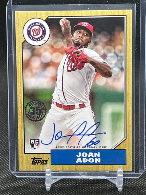 Topps Update Joan Adon Washington Nationals Rc Th Anniversary