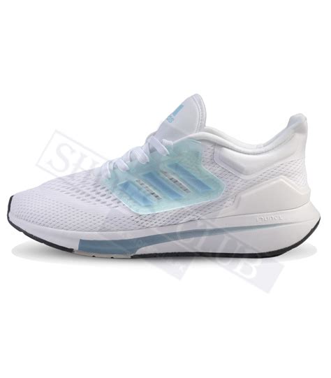 ADIDAS EQ21 RUNNING SHOES(WHITE/SEA BLUE) - ShoesClub.PK