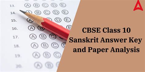 CBSE Class 10 Sanskrit Answer Key 2024 With Question Paper PDF For Set