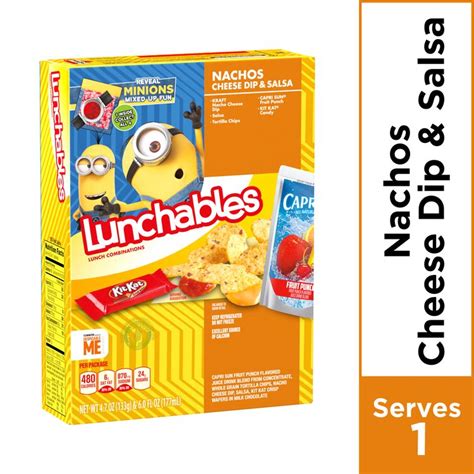 Lunchables Lunch Combinations Nacho Cheese Dip And Salsa 107 Oz Box