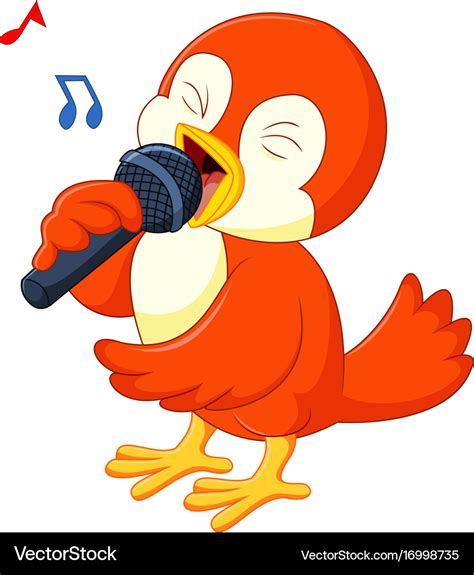 Cartoon Bird Singing