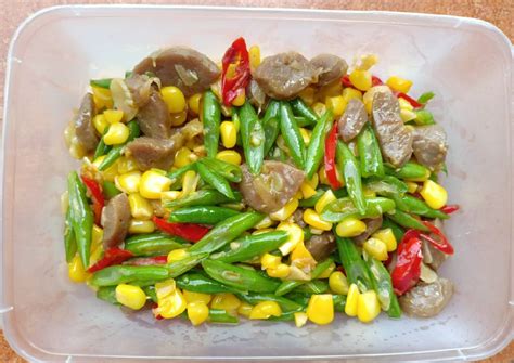 resep oseng buncis bakso oleh andini cookpad