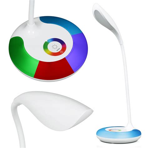 LAMPKA BIURKOWA LED BIURKO LAMPA DLA DZIECKA RGB MT 818 White Cena