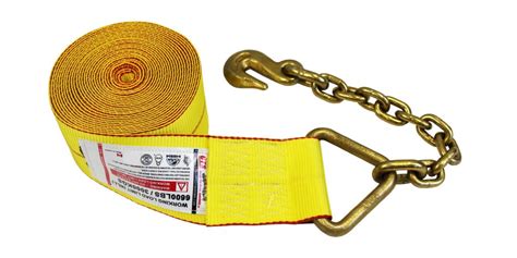 Winch Strap With Chain Anchor Cts Cargo Tie Down Specialty