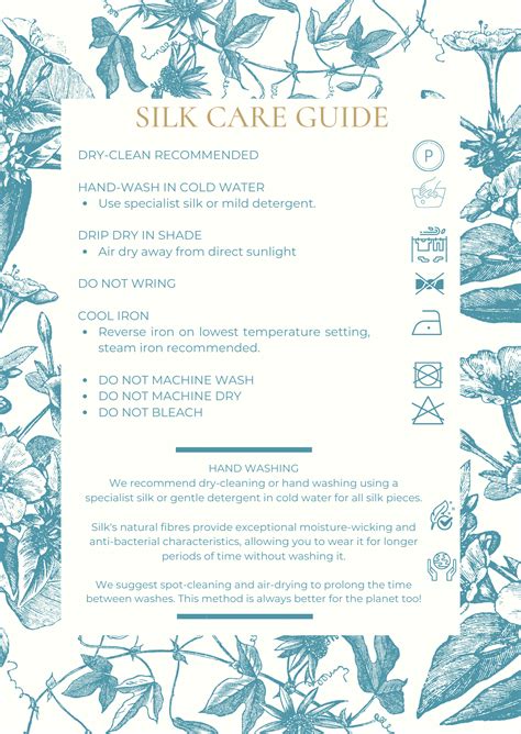 Silk Care Guide – SILKROSE