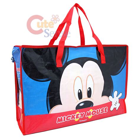 Disney Mickey Mouse Tote Duffle Bag Reusable 21 Xl Ebay