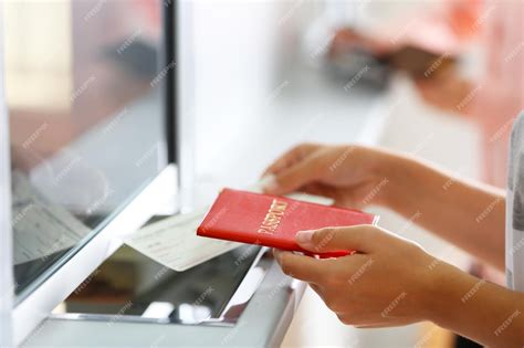 Premium Photo Airport Checkin Counters With Passengers