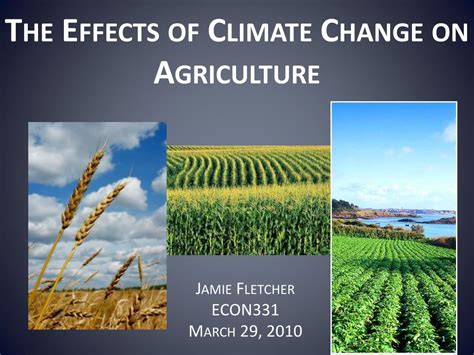 PPT The Effects Of Climate Change On Agriculture PowerPoint