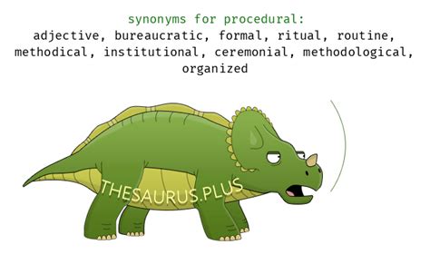procedural synonyms similar words  procedural
