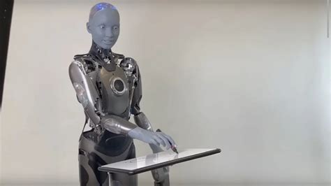 Más humano El robot Ameca hizo e interpretó un dibujo