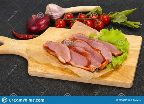 Sliced Smoked Duck Breast Served Salad Stock Image Image Of Dish