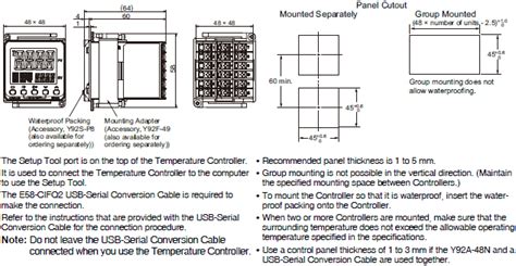 E5cc T Programmable Temperature Controller Digital Controller 48 ×