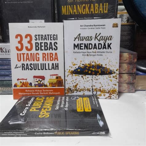 Jual Paket 3 Buku 33 Strategi Bebas Utang Riba Dari Rasulullah Awas