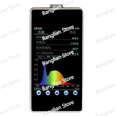 Portable Spectrometer Spectral Illuminance Meter Color Temperature