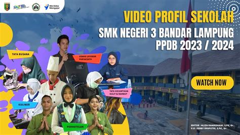 Video Profile Smk Negeri 3 Bandar Lampung 2023 Youtube