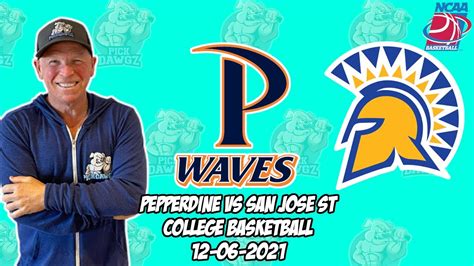 San Jose State Vs Pepperdine 12 6 21 College Basketball Free Pick Free