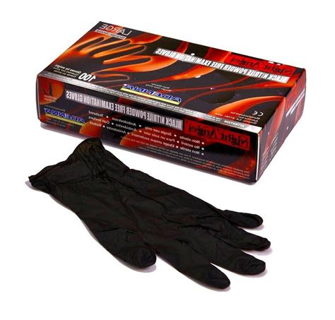 Adenna Night Angel Black Nitrile Powder Free Exam Gloves