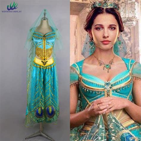 Costume Cosplay De Princesse Jasmine Du Film Aladdin Pour Femmes Et