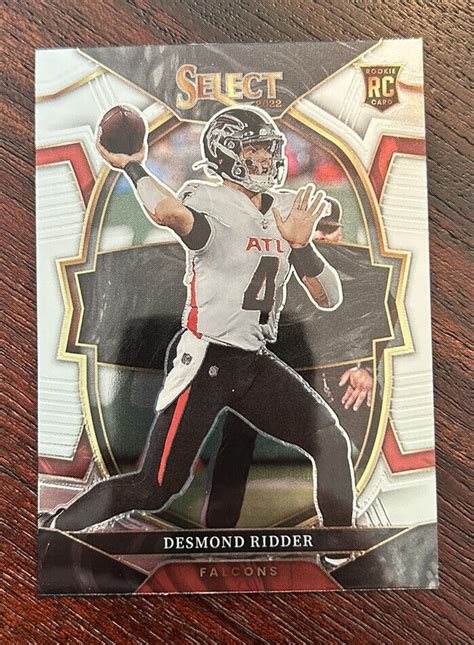 Desmond Ridder Concourse Rookie Card RC 2022 Panini Select 36 Atlanta