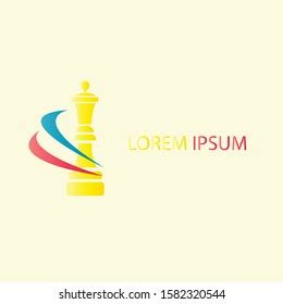 Chess Game Logo Vector Chess Match Stock Vector (Royalty Free ...