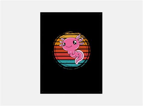 Cuadro ajolote rosa ajolote lindo ajolote... | laTostadora