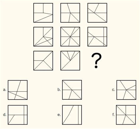 Visual IQ Test Squares And Lines Puzzling Stack Exchange