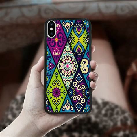 Rendas Floral Mandala Caso Casos de Telefone Móvel para Proteger iphone