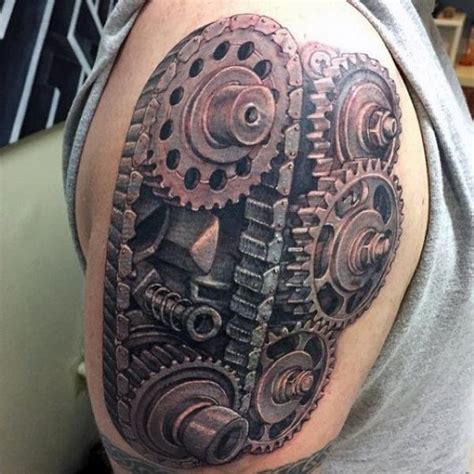 40 Mechanical Tattoos The Fusion Of Art And Technology Art And Design