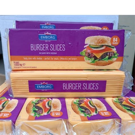 84 Lát Phô Mai Lát Burger Slices 84 Lát 1033kg Emborg Burger Slices 1033kg Shopee Việt Nam