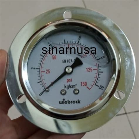 Jual Pressure Gauge Payung Stainless 4 Inchi 10 Bar 150 Psi Jakarta