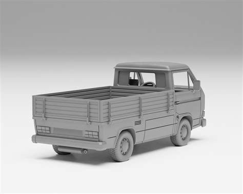 Vw T3 Doka H0 Scale Van Model Kit 3d Model 3d Printable Cgtrader