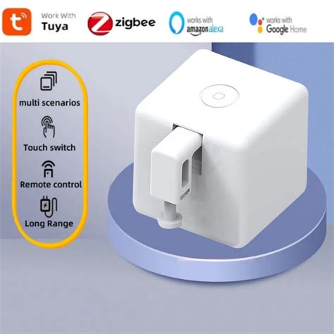 Tuya Smart Fingerbot Switch Button Zigbee Robot Button Voice Control