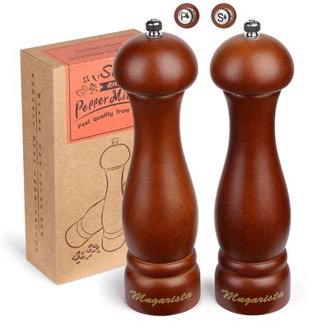 Buy Salt And Pepper Grinder Set Wood Salt Pepper Grinder With Ceramic