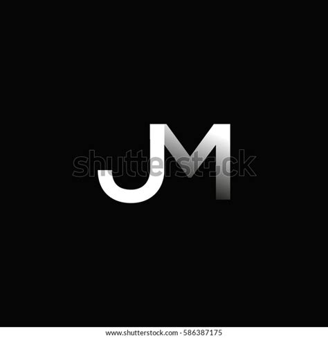 J M Letter Logo Design Vector Stock Vector Royalty Free